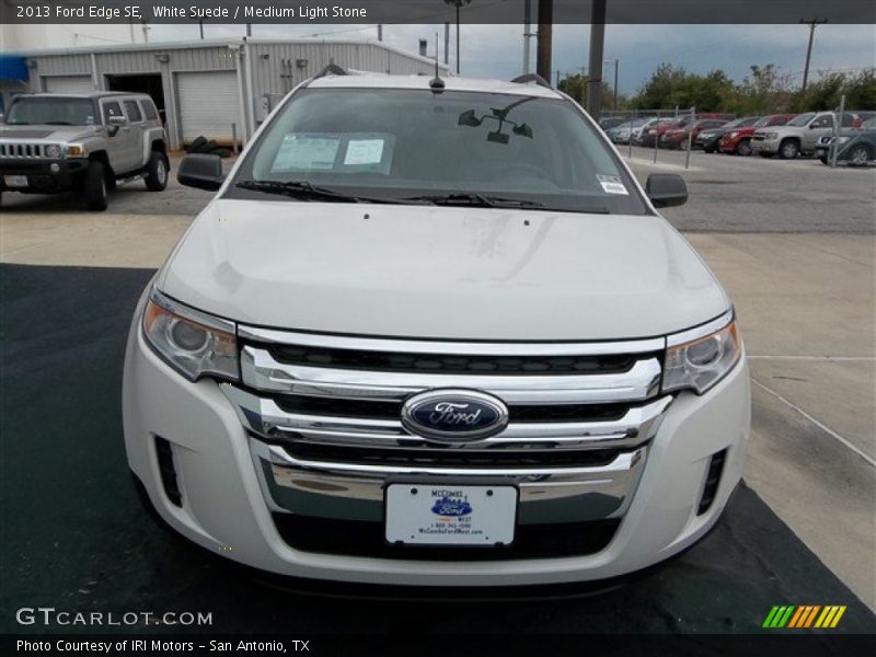 White Suede / Medium Light Stone 2013 Ford Edge SE