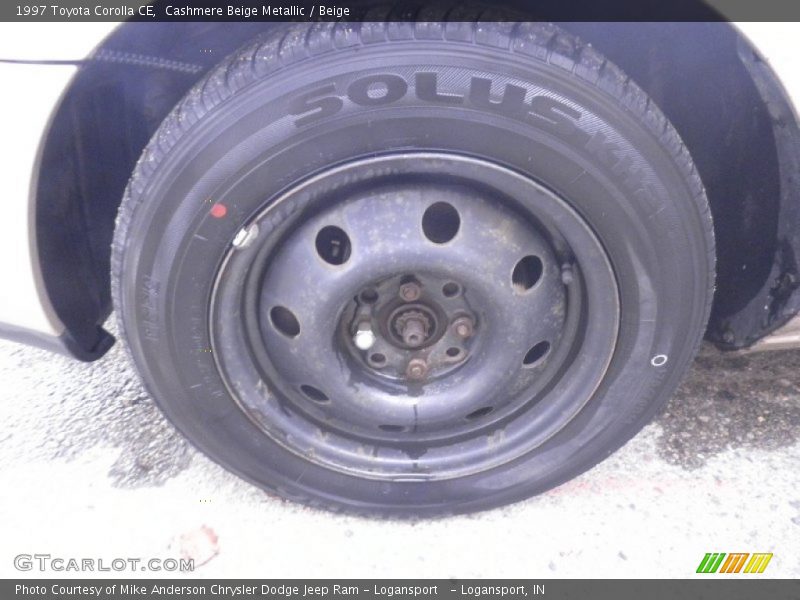 Cashmere Beige Metallic / Beige 1997 Toyota Corolla CE