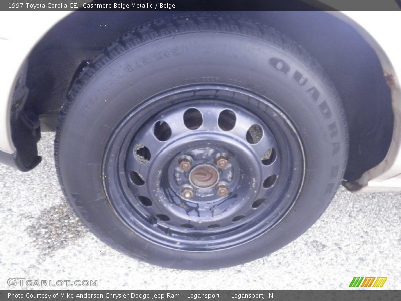 Cashmere Beige Metallic / Beige 1997 Toyota Corolla CE