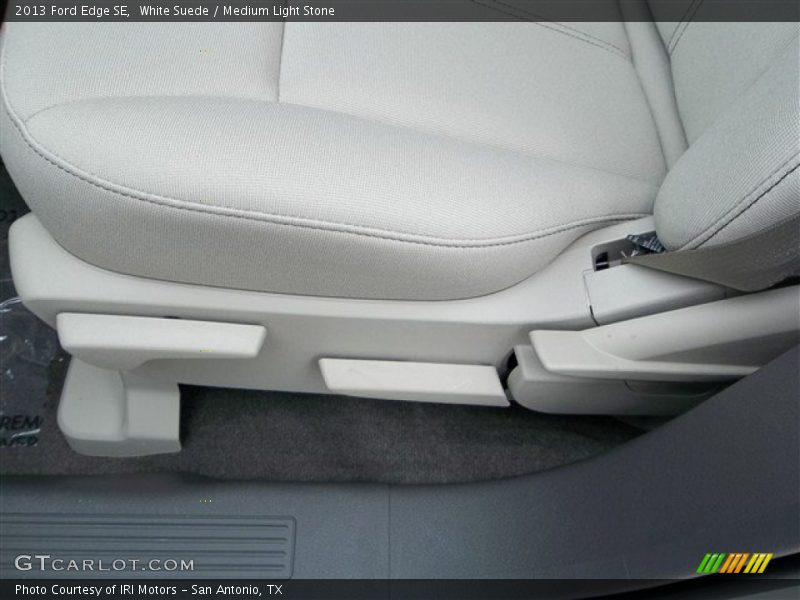 White Suede / Medium Light Stone 2013 Ford Edge SE