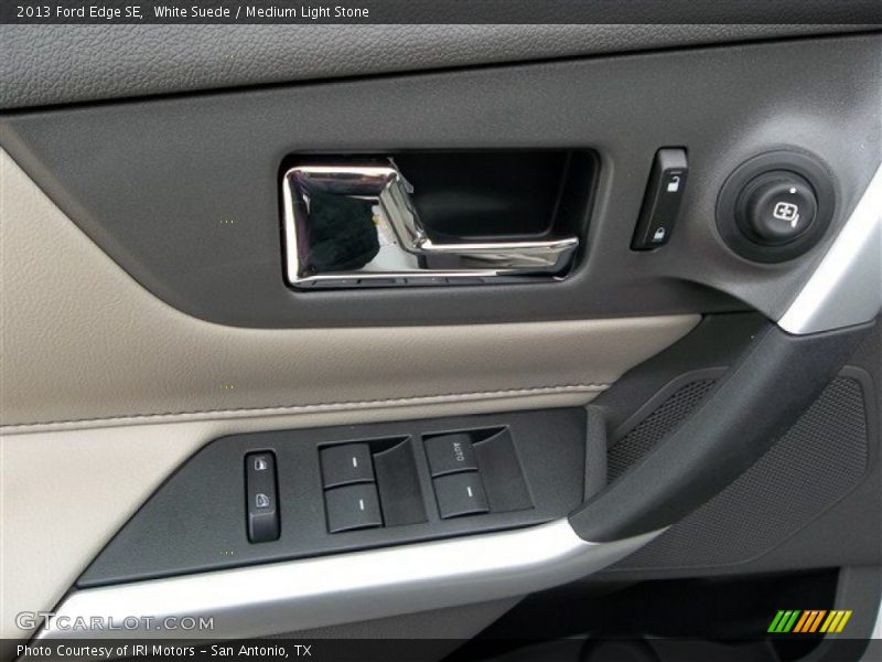 White Suede / Medium Light Stone 2013 Ford Edge SE
