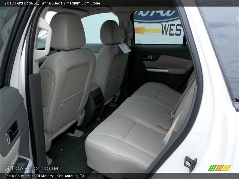 White Suede / Medium Light Stone 2013 Ford Edge SE
