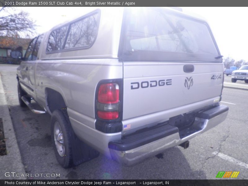 Bright Silver Metallic / Agate 2001 Dodge Ram 1500 SLT Club Cab 4x4