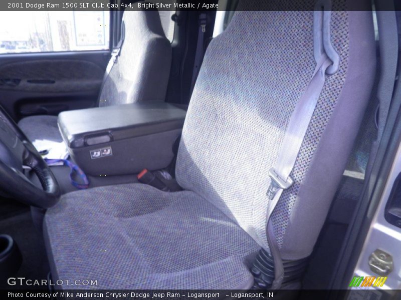 Bright Silver Metallic / Agate 2001 Dodge Ram 1500 SLT Club Cab 4x4