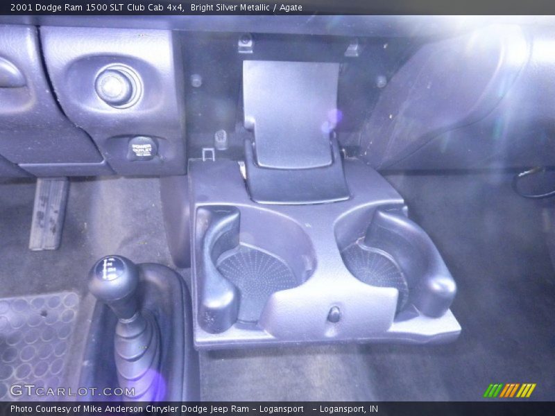 Bright Silver Metallic / Agate 2001 Dodge Ram 1500 SLT Club Cab 4x4