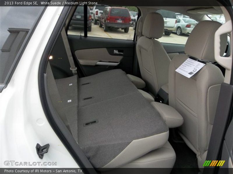 White Suede / Medium Light Stone 2013 Ford Edge SE