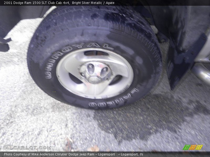 Bright Silver Metallic / Agate 2001 Dodge Ram 1500 SLT Club Cab 4x4