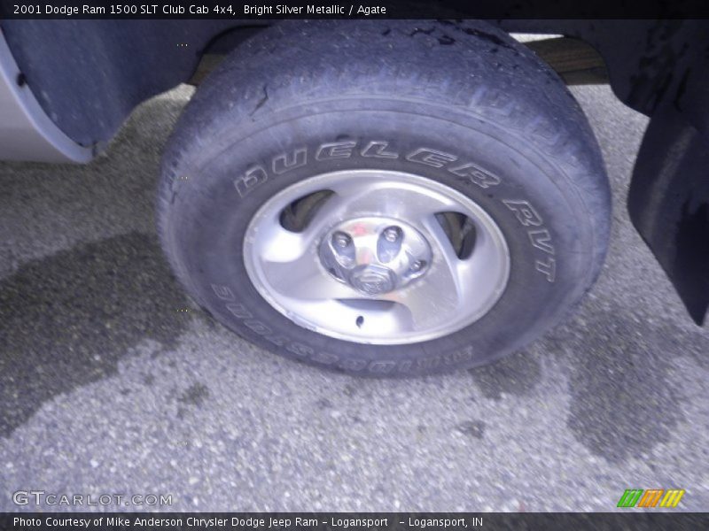 Bright Silver Metallic / Agate 2001 Dodge Ram 1500 SLT Club Cab 4x4