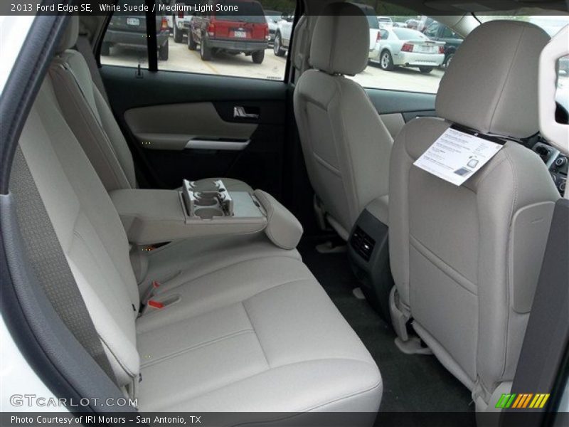 White Suede / Medium Light Stone 2013 Ford Edge SE