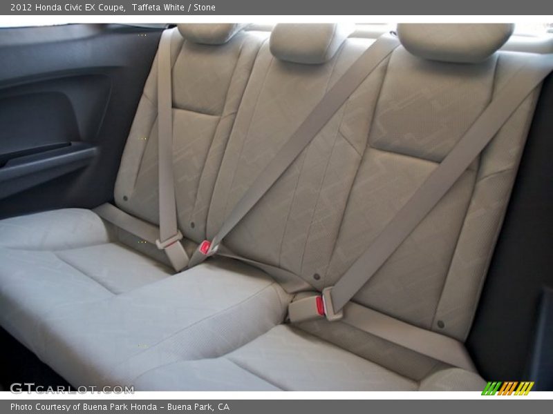 Taffeta White / Stone 2012 Honda Civic EX Coupe