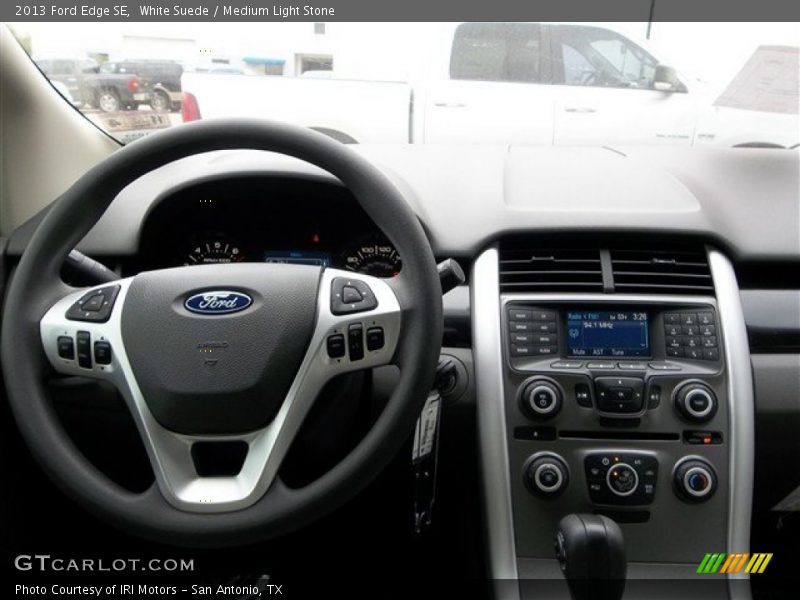 White Suede / Medium Light Stone 2013 Ford Edge SE