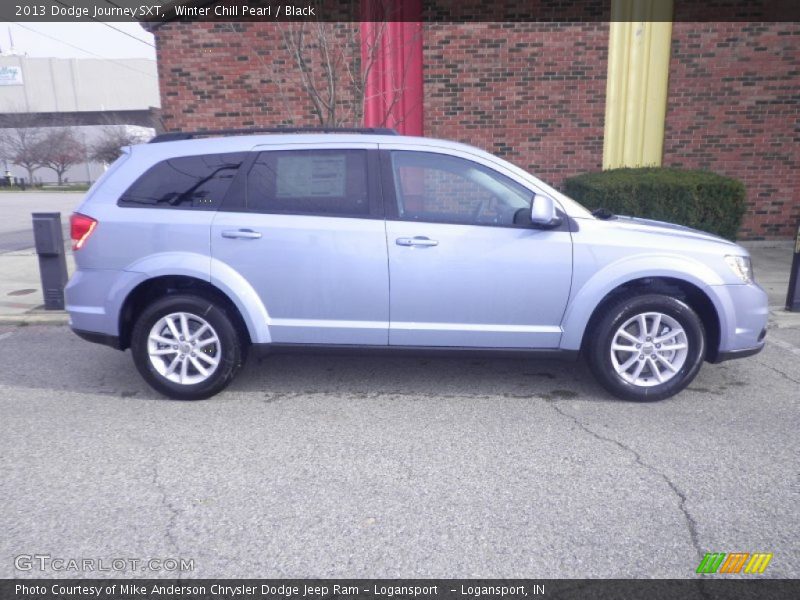 Winter Chill Pearl / Black 2013 Dodge Journey SXT