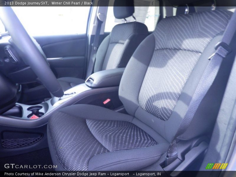 Winter Chill Pearl / Black 2013 Dodge Journey SXT