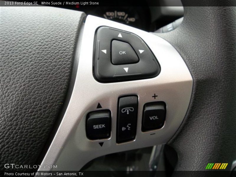 White Suede / Medium Light Stone 2013 Ford Edge SE