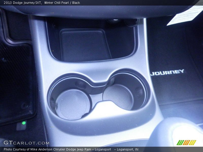 Winter Chill Pearl / Black 2013 Dodge Journey SXT