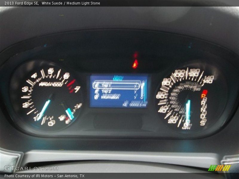 White Suede / Medium Light Stone 2013 Ford Edge SE