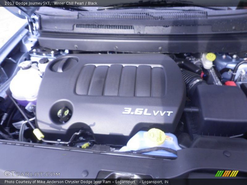 Winter Chill Pearl / Black 2013 Dodge Journey SXT