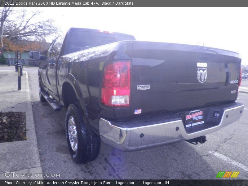 Black / Dark Slate 2012 Dodge Ram 3500 HD Laramie Mega Cab 4x4
