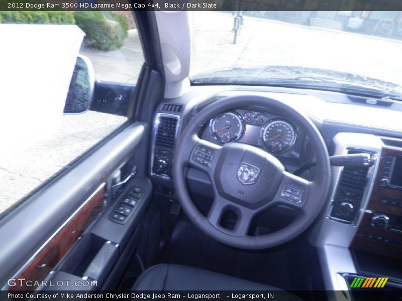 Black / Dark Slate 2012 Dodge Ram 3500 HD Laramie Mega Cab 4x4