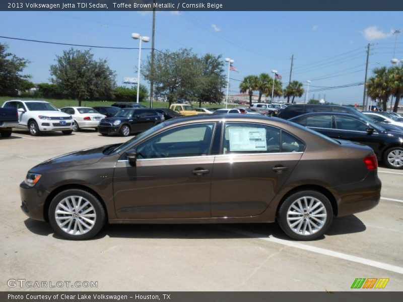 Toffee Brown Metallic / Cornsilk Beige 2013 Volkswagen Jetta TDI Sedan
