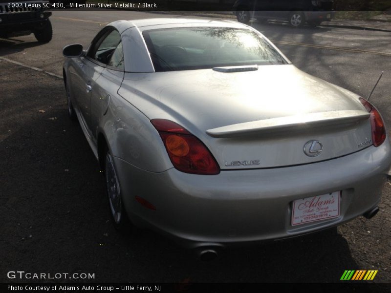 Millenium Silver Metallic / Black 2002 Lexus SC 430