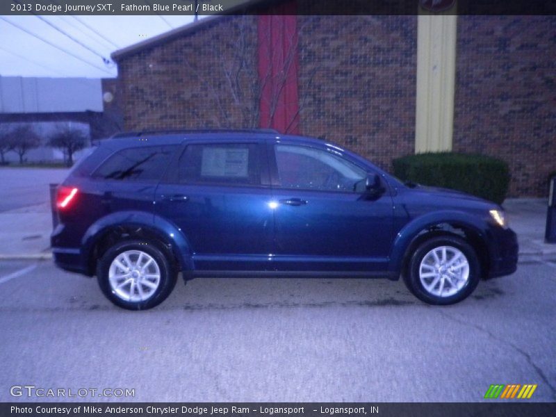 Fathom Blue Pearl / Black 2013 Dodge Journey SXT