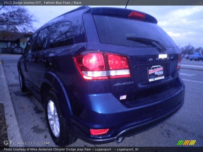 Fathom Blue Pearl / Black 2013 Dodge Journey SXT