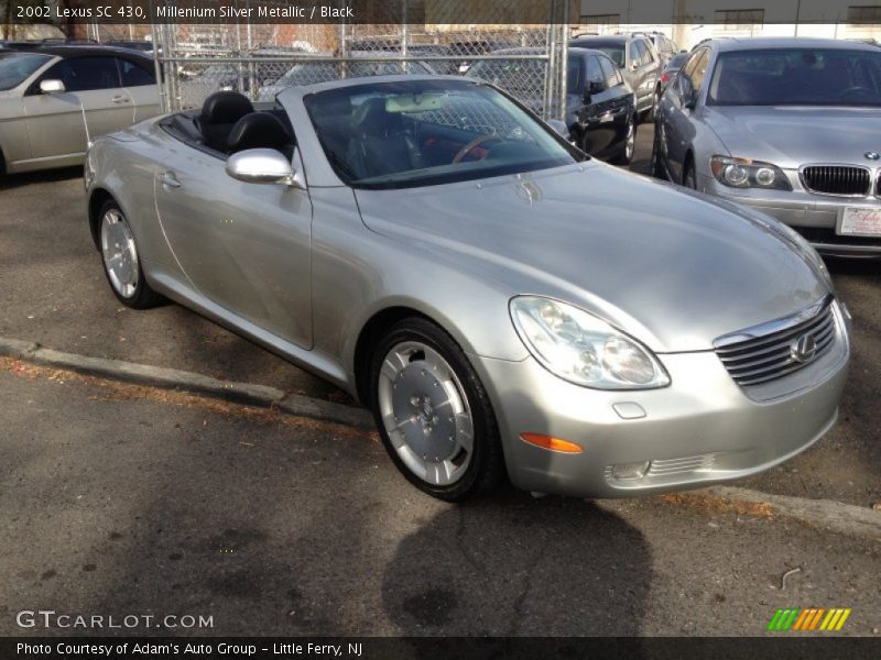 Millenium Silver Metallic / Black 2002 Lexus SC 430