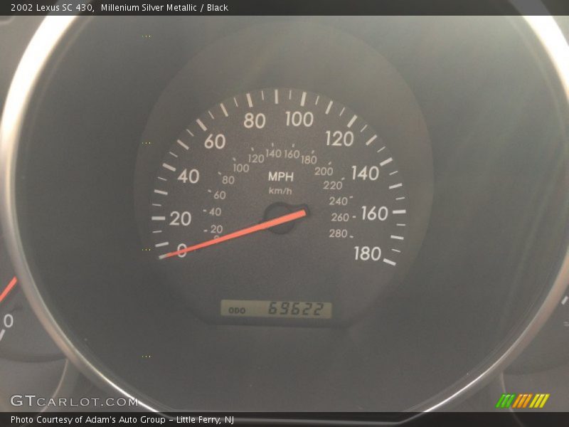 Millenium Silver Metallic / Black 2002 Lexus SC 430