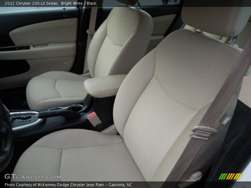 Bright White / Black 2012 Chrysler 200 LX Sedan
