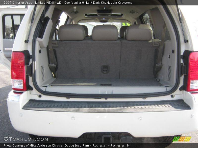 Cool Vanilla White / Dark Khaki/Light Graystone 2007 Chrysler Aspen Limited HEMI 4WD