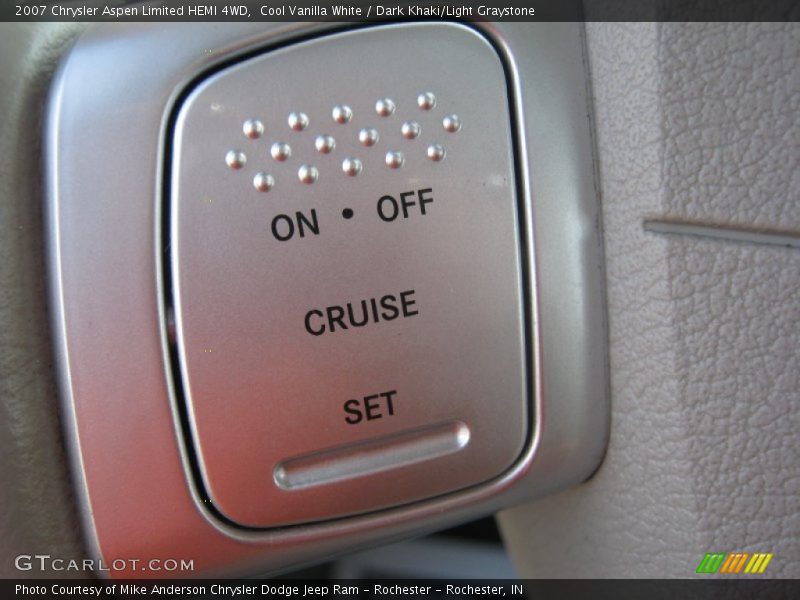 Cool Vanilla White / Dark Khaki/Light Graystone 2007 Chrysler Aspen Limited HEMI 4WD