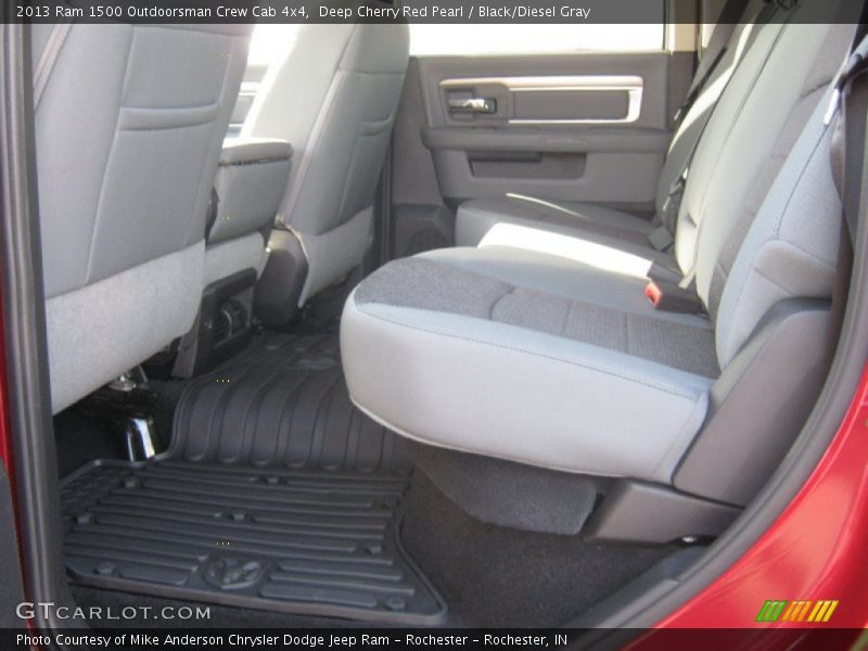 Deep Cherry Red Pearl / Black/Diesel Gray 2013 Ram 1500 Outdoorsman Crew Cab 4x4
