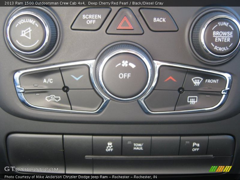 Deep Cherry Red Pearl / Black/Diesel Gray 2013 Ram 1500 Outdoorsman Crew Cab 4x4