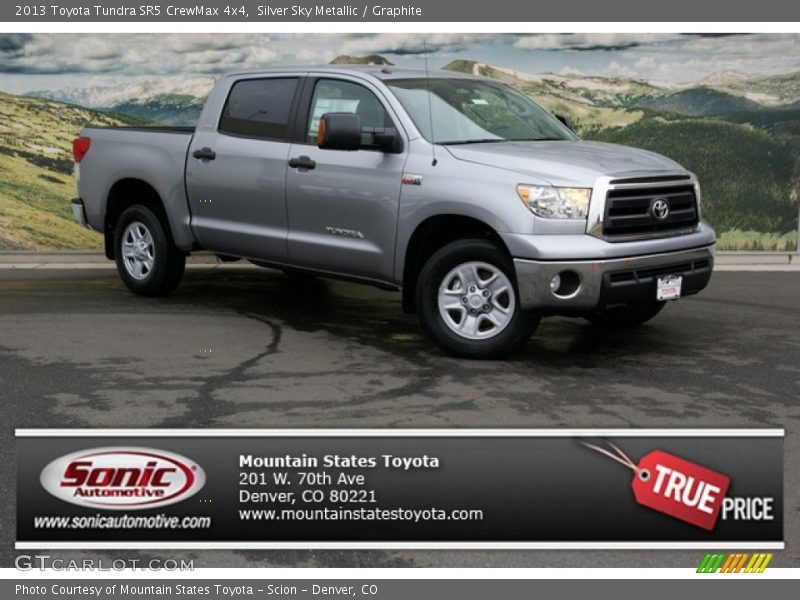 Silver Sky Metallic / Graphite 2013 Toyota Tundra SR5 CrewMax 4x4