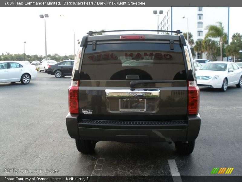 Dark Khaki Pearl / Dark Khaki/Light Graystone 2006 Jeep Commander Limited