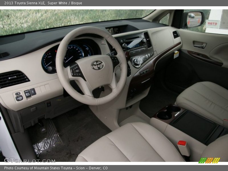 Super White / Bisque 2013 Toyota Sienna XLE