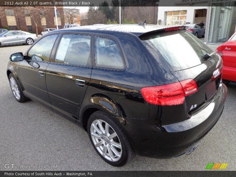 Brilliant Black / Black 2012 Audi A3 2.0T quattro
