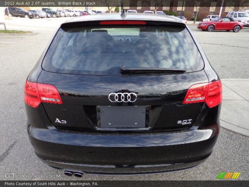 Brilliant Black / Black 2012 Audi A3 2.0T quattro
