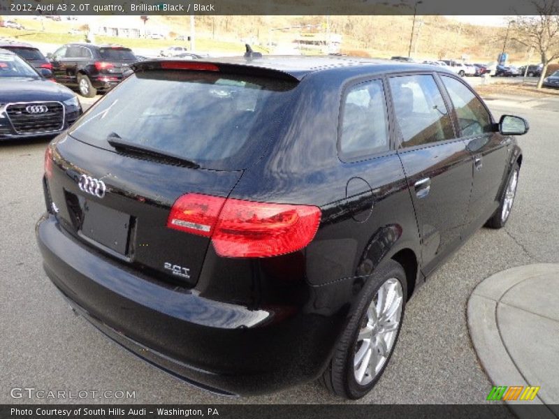 Brilliant Black / Black 2012 Audi A3 2.0T quattro