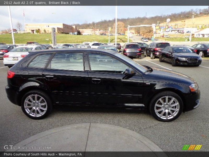 Brilliant Black / Black 2012 Audi A3 2.0T quattro
