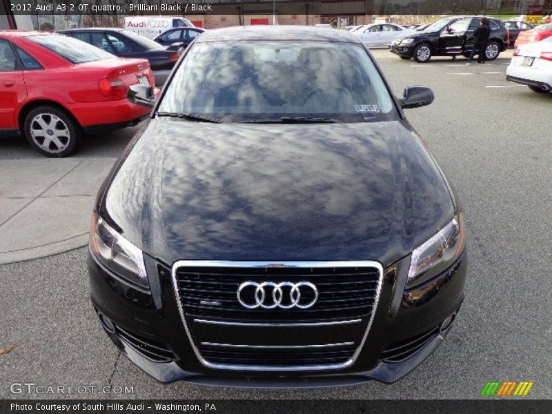 Brilliant Black / Black 2012 Audi A3 2.0T quattro