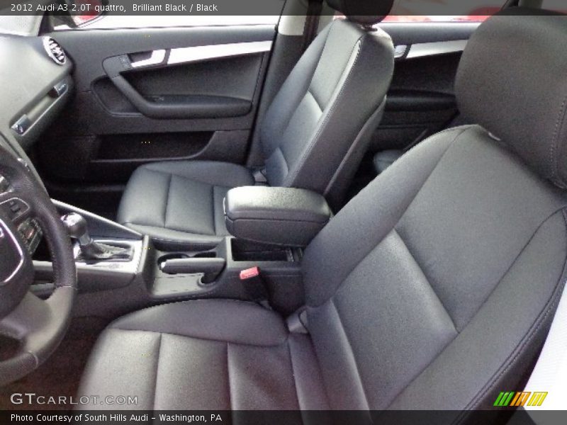 Brilliant Black / Black 2012 Audi A3 2.0T quattro