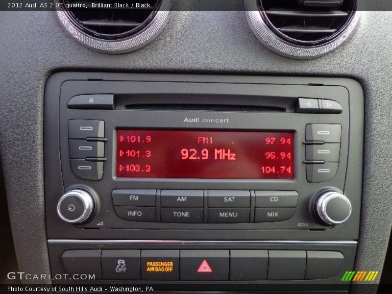 Audio System of 2012 A3 2.0T quattro