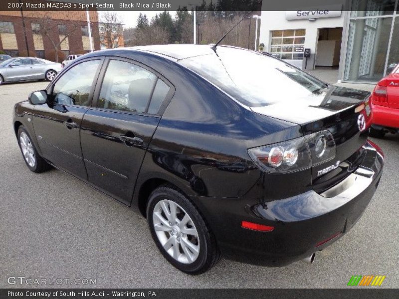 Black Mica / Black 2007 Mazda MAZDA3 s Sport Sedan