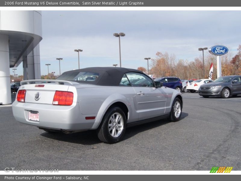 Satin Silver Metallic / Light Graphite 2006 Ford Mustang V6 Deluxe Convertible