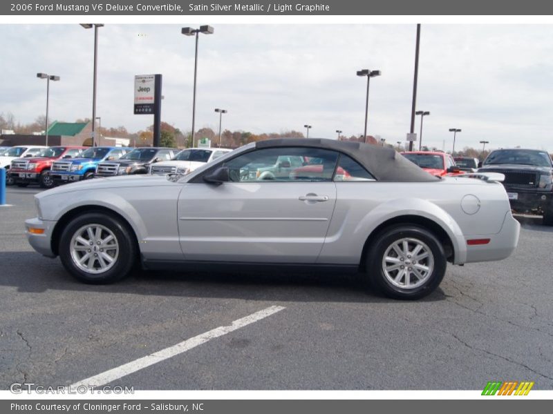 Satin Silver Metallic / Light Graphite 2006 Ford Mustang V6 Deluxe Convertible