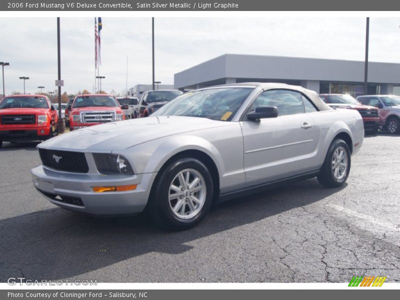 Satin Silver Metallic / Light Graphite 2006 Ford Mustang V6 Deluxe Convertible