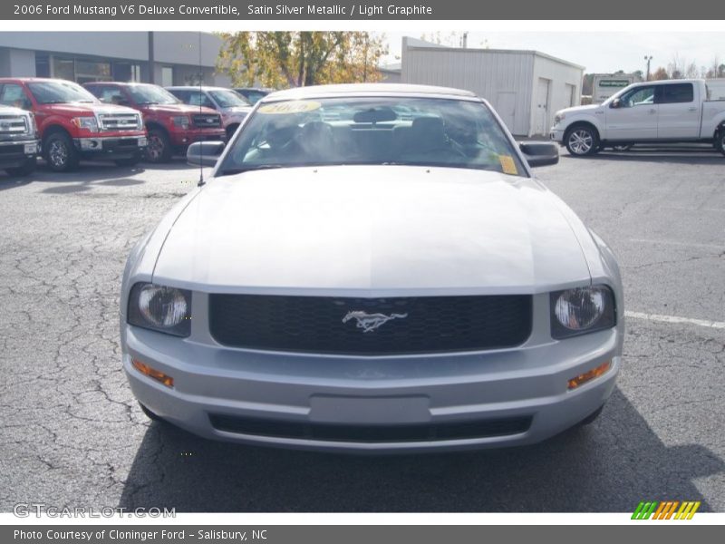 Satin Silver Metallic / Light Graphite 2006 Ford Mustang V6 Deluxe Convertible