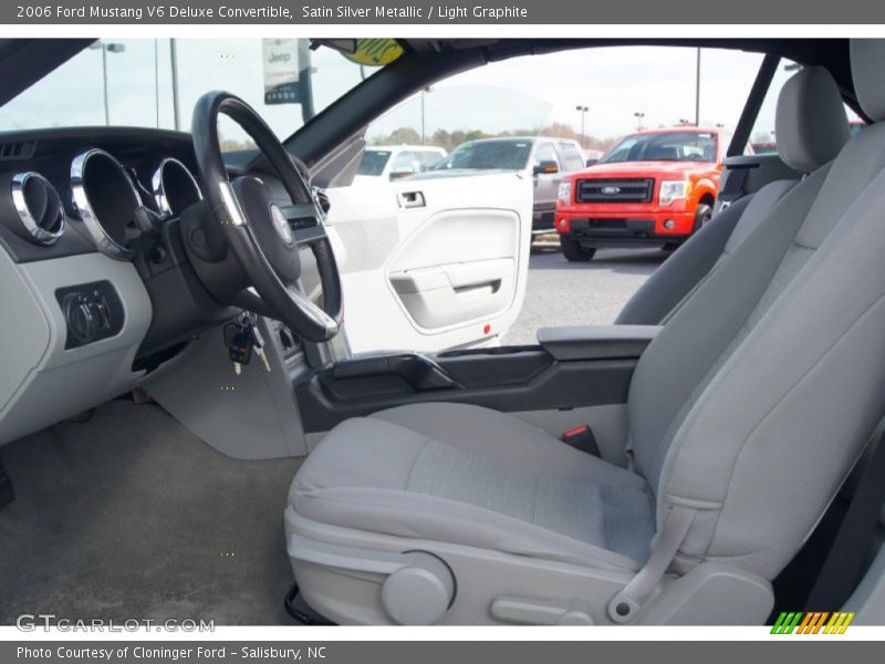 Satin Silver Metallic / Light Graphite 2006 Ford Mustang V6 Deluxe Convertible